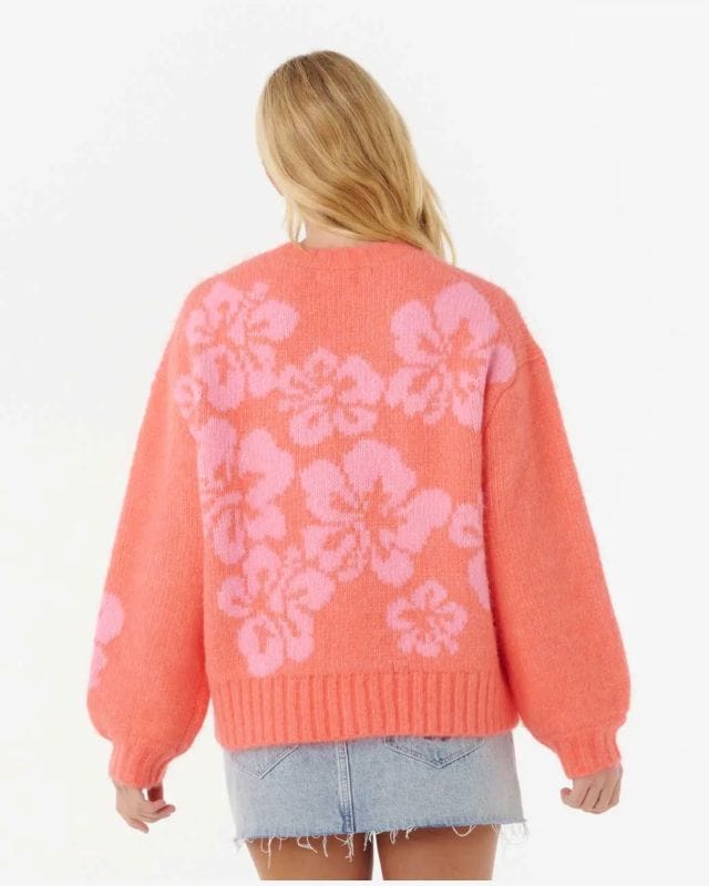 Hibiscus Heat Jacquard Crew – Watermelon – Rip Curl – Image 2