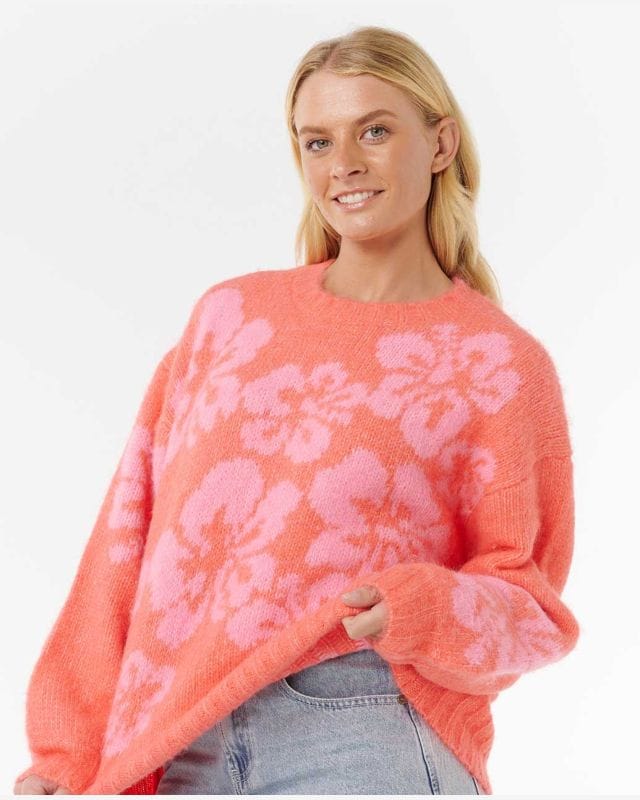 Hibiscus Heat Jacquard Crew – Watermelon – Rip Curl – Image 5