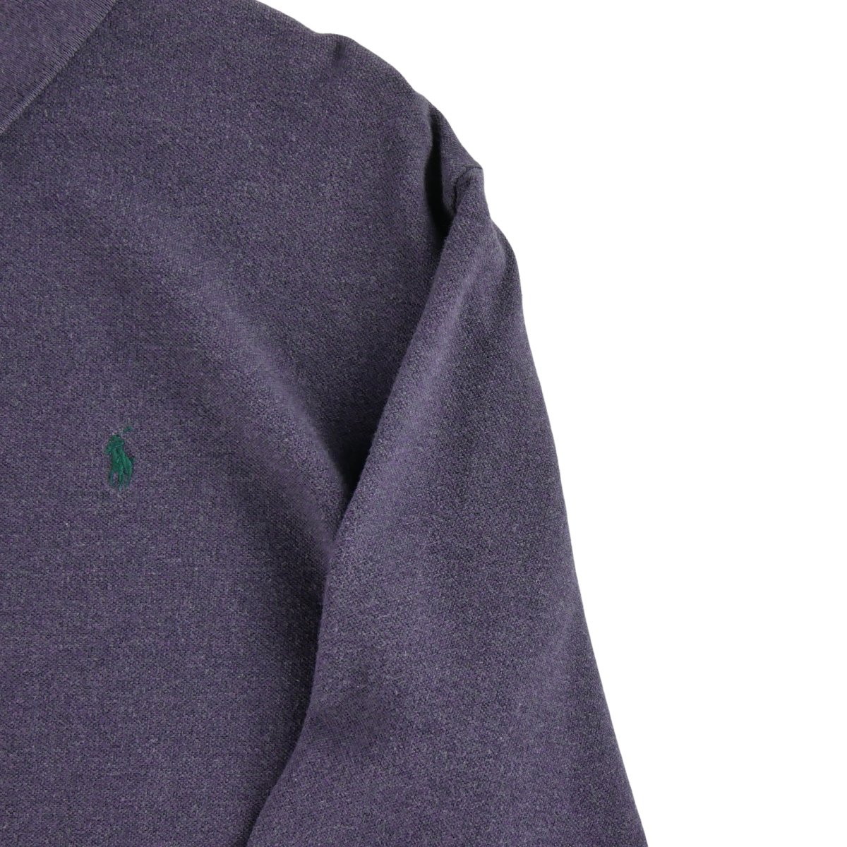 Polo manches longues Homme Violet – Image 3