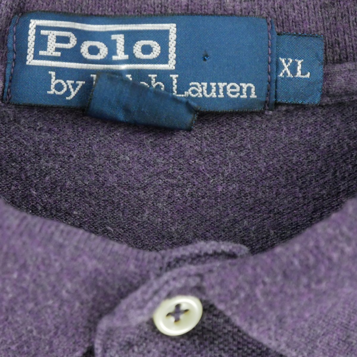 Polo manches longues Homme Violet – Image 4